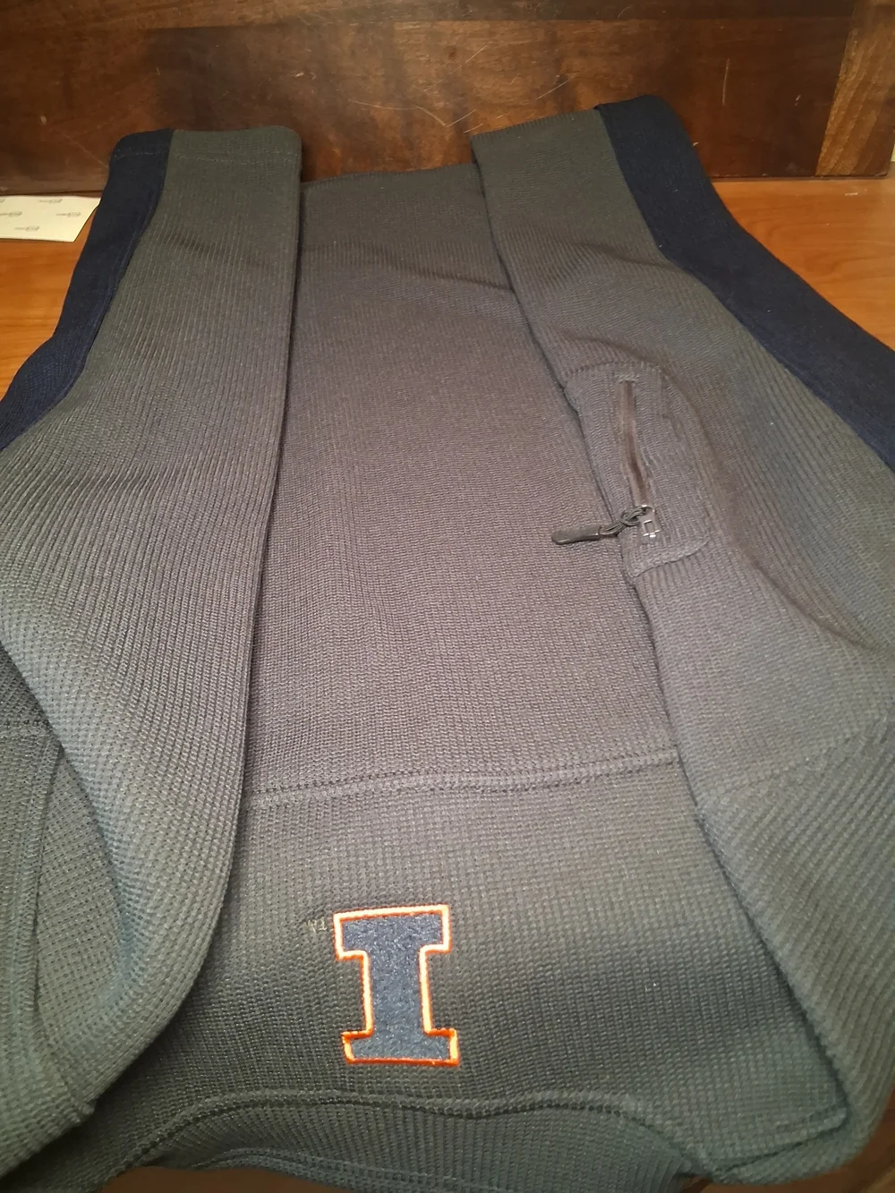 University of Illinois Men's Quarter-Zip Illini Size Medium